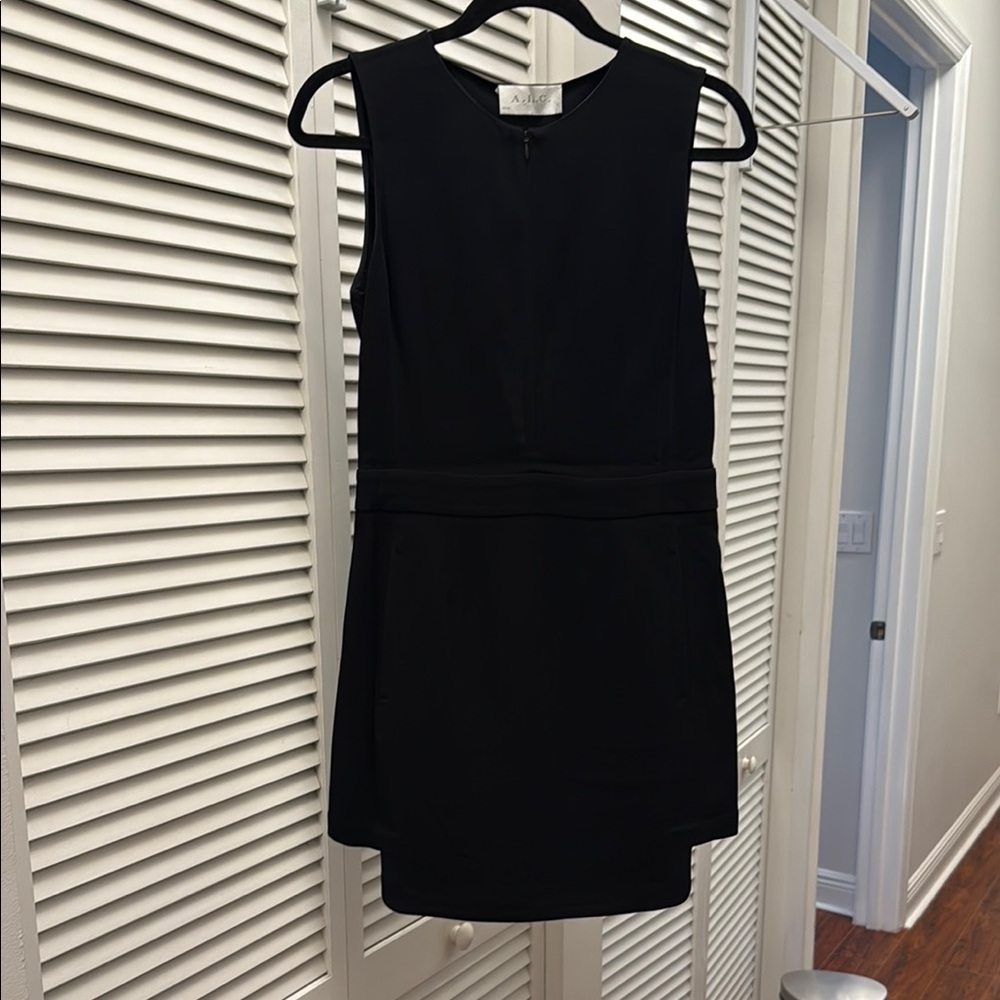 ALC Black Sleeveless Sheath Mini Dress